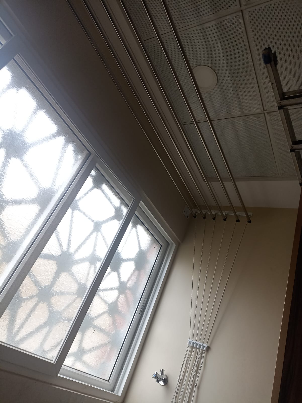 Ceiling mount cloth hanger