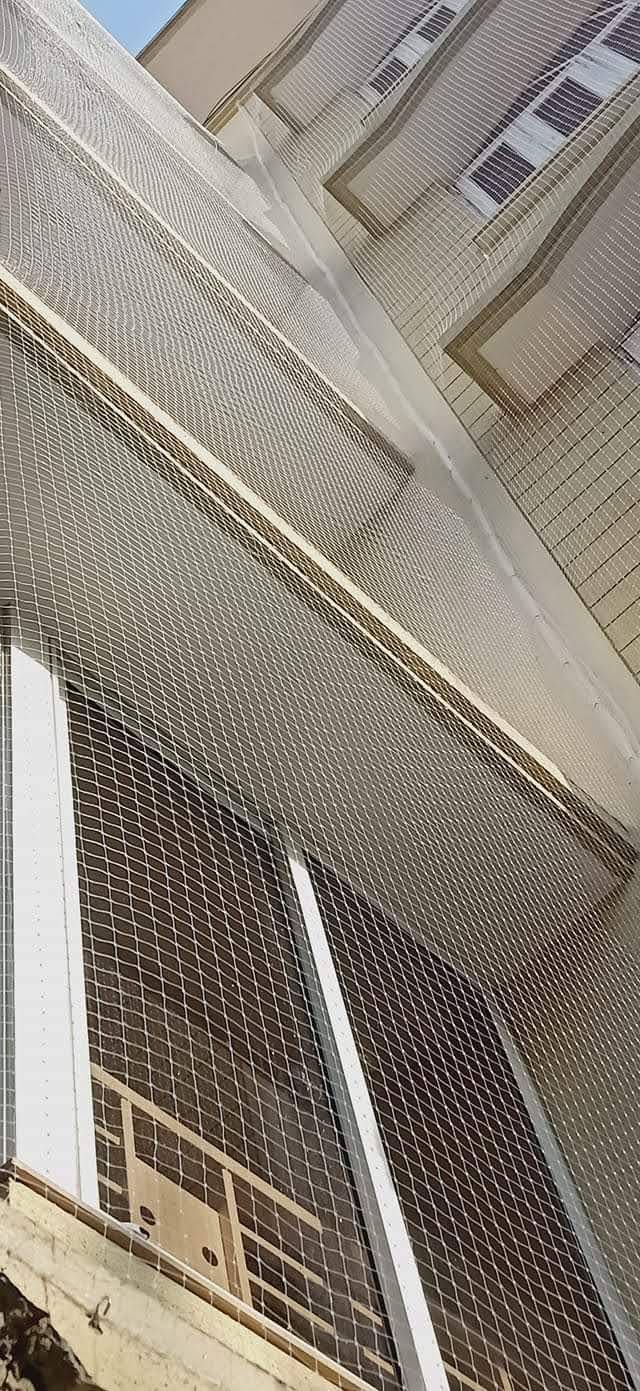 Duct & Shaft Netting — White Installation