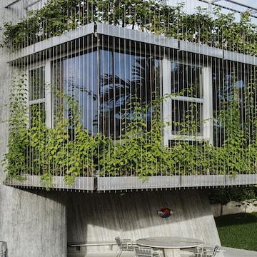Windows with invisible grill