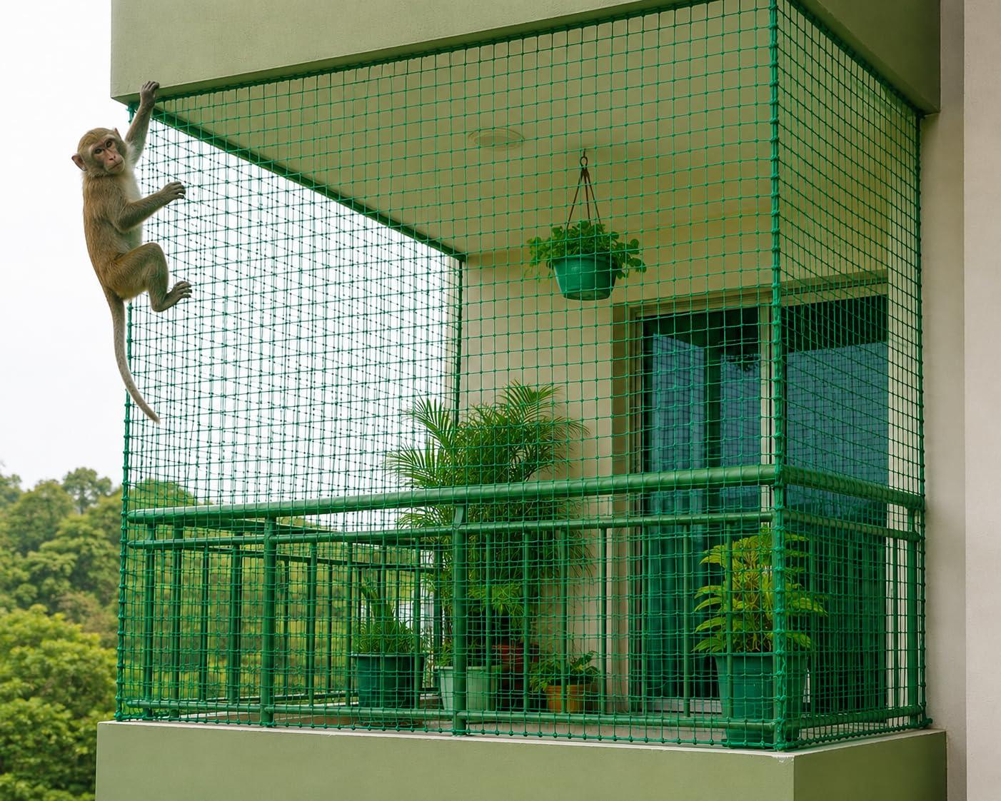 Monkey safety net installation